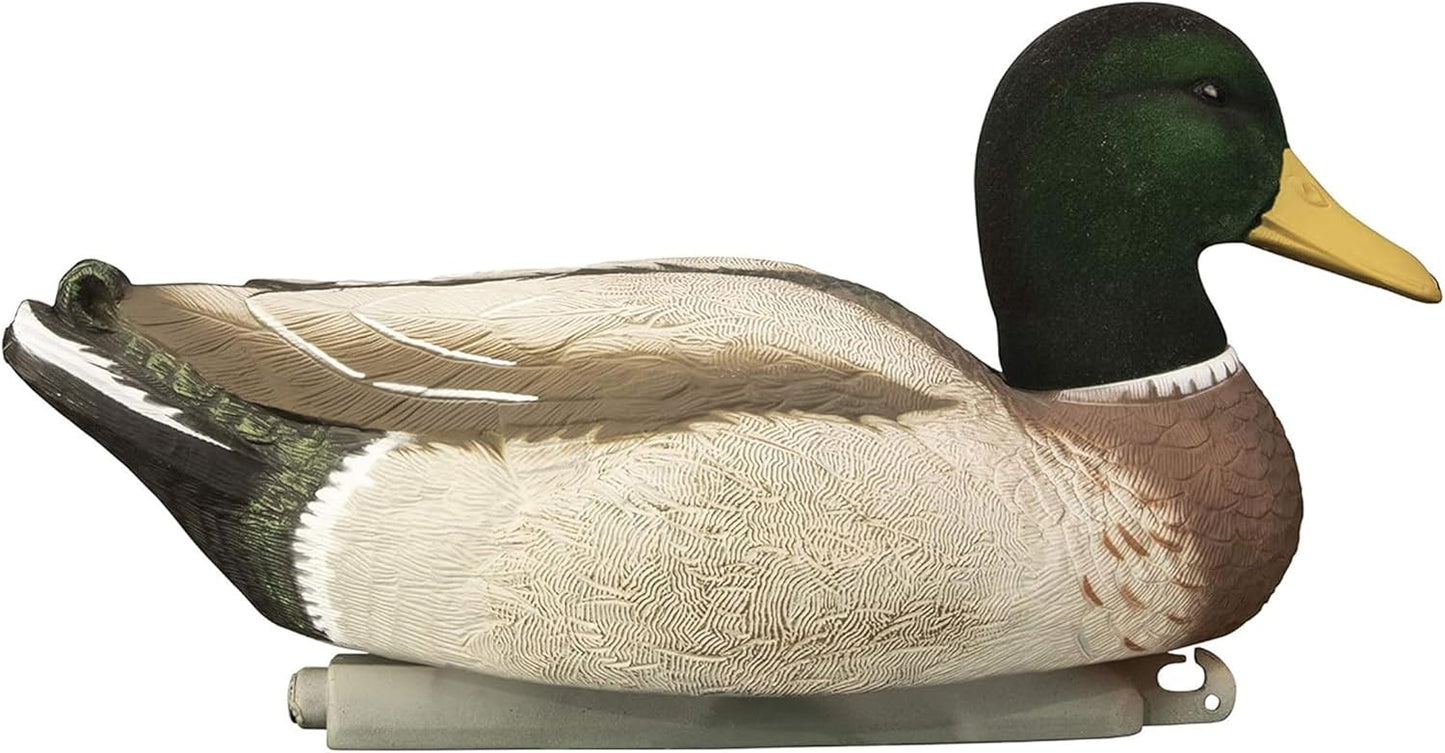 Higdon Outdoors Magnum Mallard Duck Decoys, All Drakes, Foam-Filled