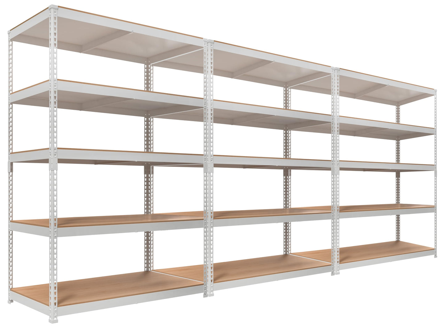 HOMEDANT 5 Tier Laminated Boltless Heavy Duty Garage Storage Adjustable Wide Size Metal Shelving Unit Utility Rack Shelves Organization Multipurpose Shelf Shed Warehouse 47.7"W x 24.1"D x 71.3"H 2Pack