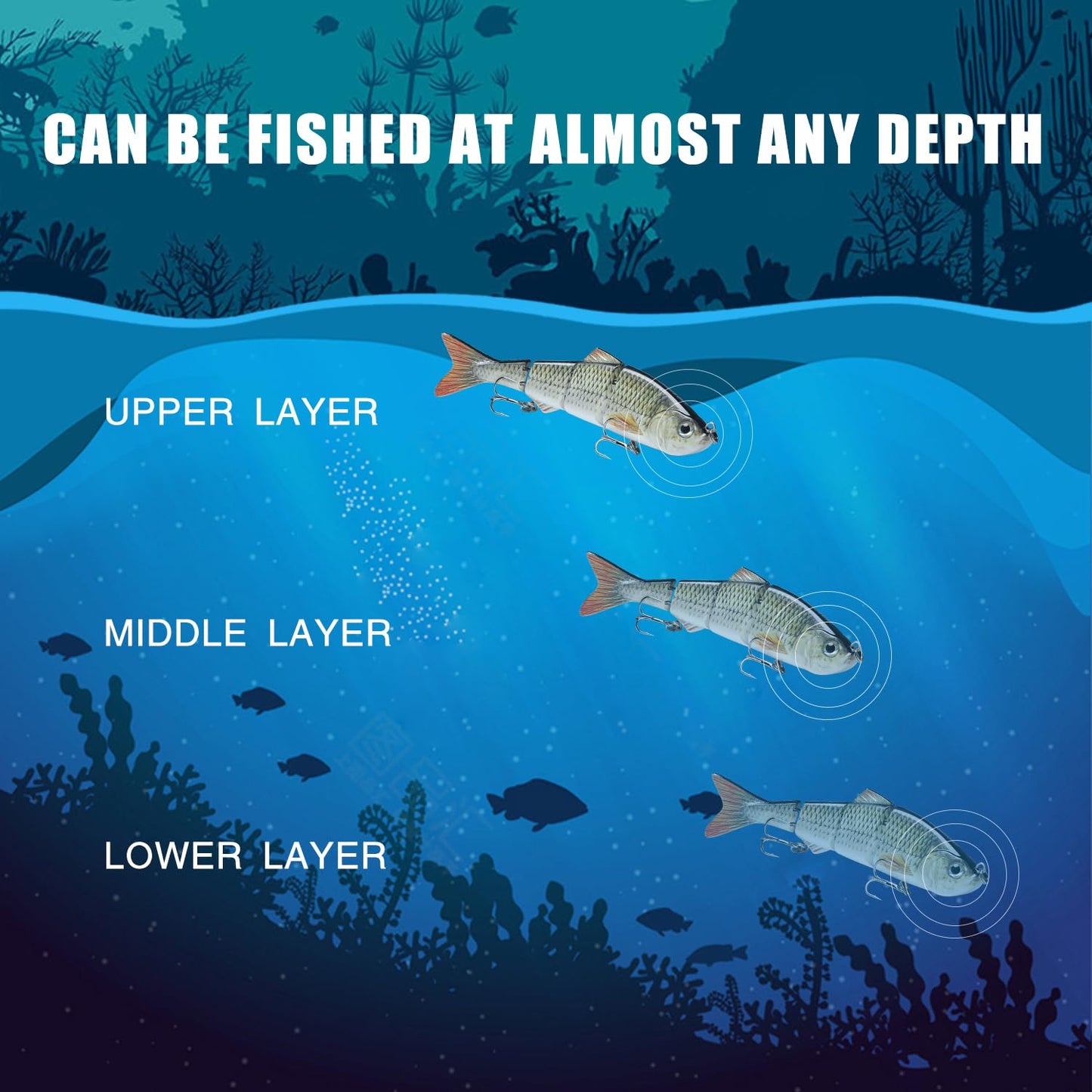 TRUSCEND Swimmax for Saltwater and Freshwater, Realistic Fishing Lures for Bass Trout Crappie Walleye Pike Bluegill Salmon, Swimbait for Bass Fishing, Amazing Fishing Gear Gifts for Family Fishing