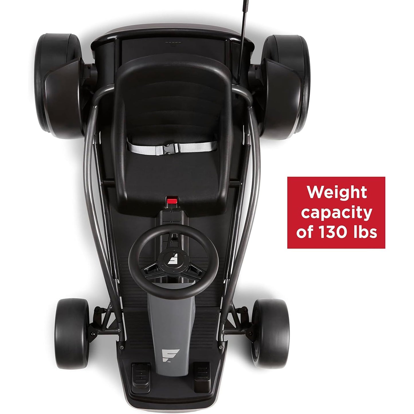 Radio Flyer Ultimate 24 Volt Electric Go-Kart for Kids Ages 3-8, 2-Seater, Red