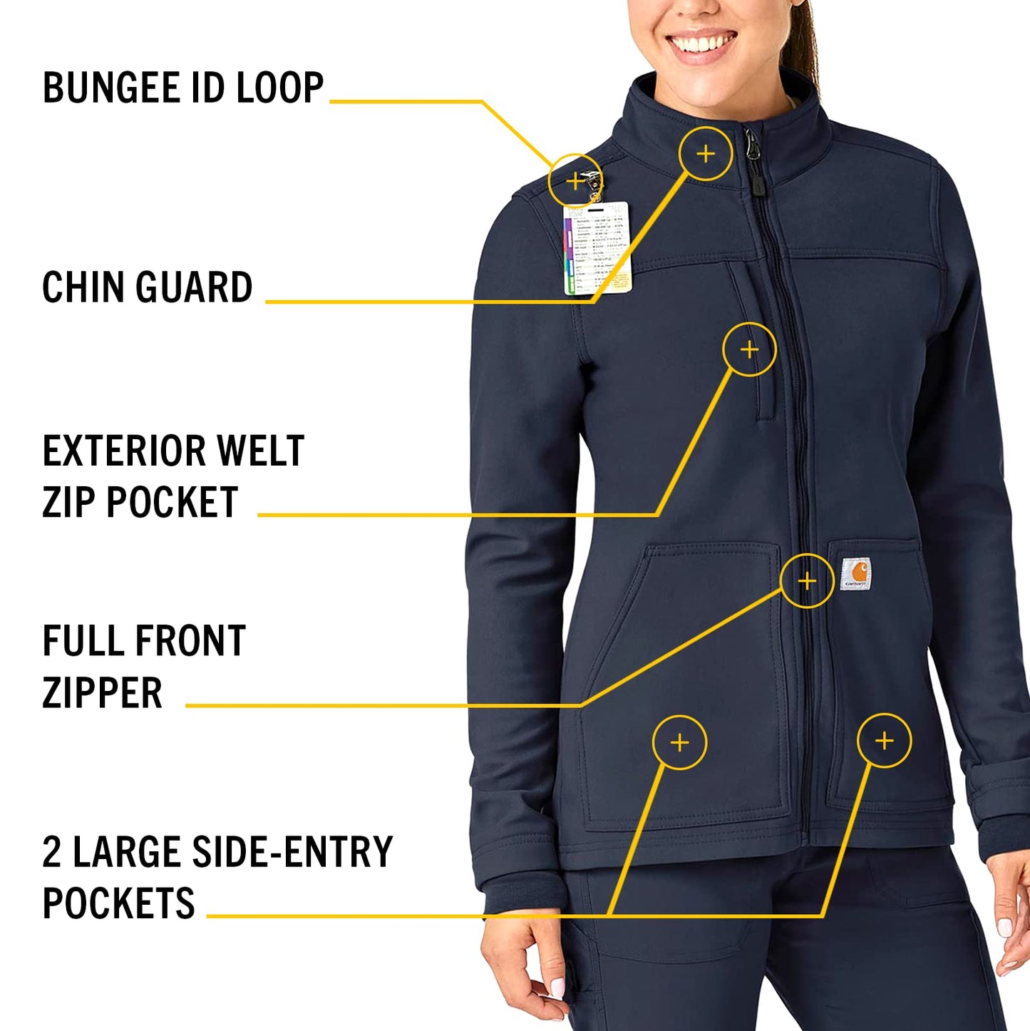 Carhartt Women's Fluid Resistant Fleece Jacket