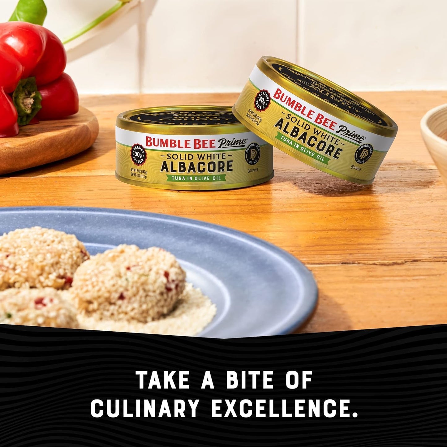 Bumble Bee Prime Atlantic Salmon, 5 oz Can - Premium Salmon - 24g Protein per Serving - Gluten Free & Kosher