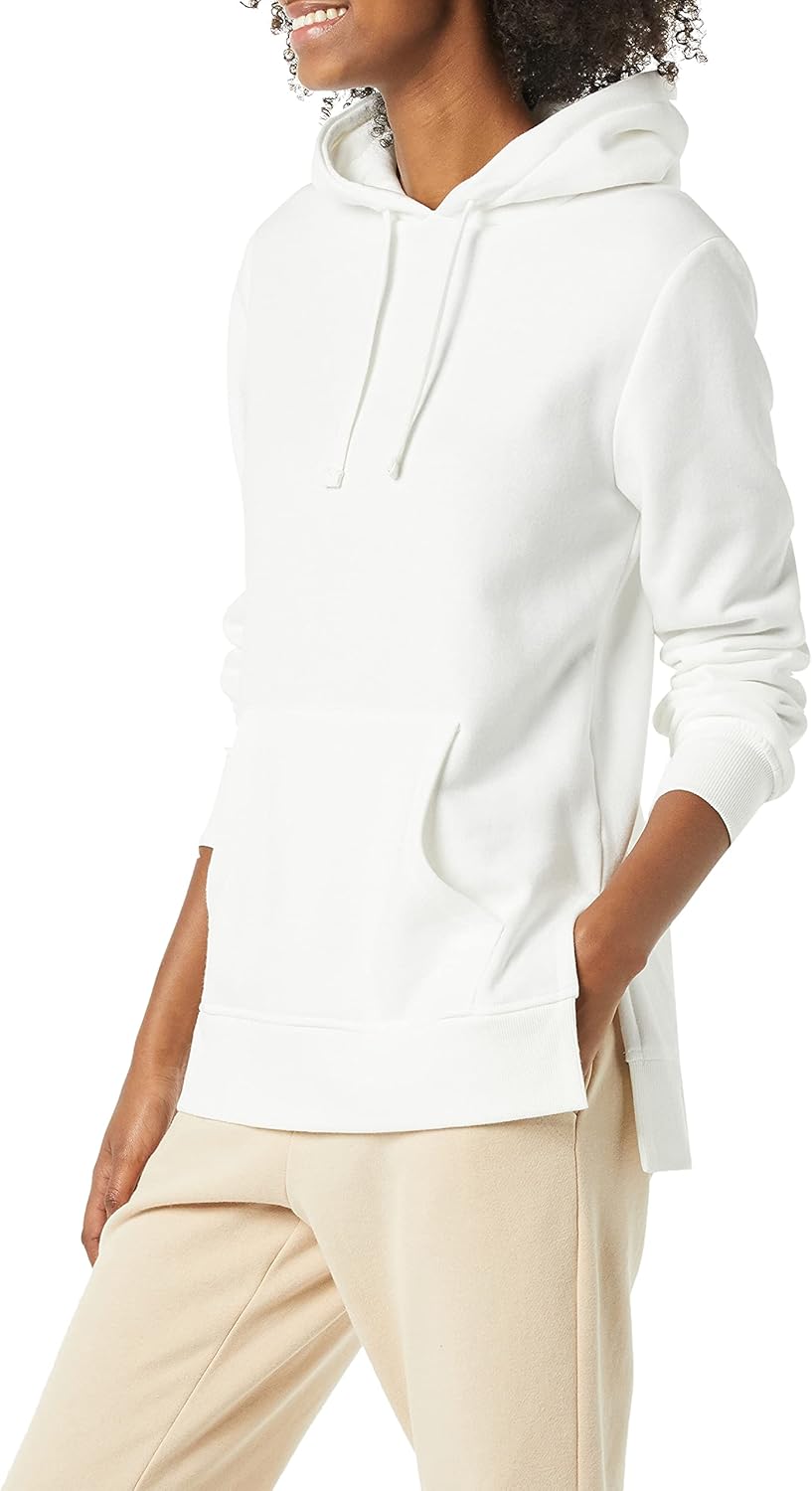 Amazon Essentials womens Fleece Hooded Tunic Sweatshirt
