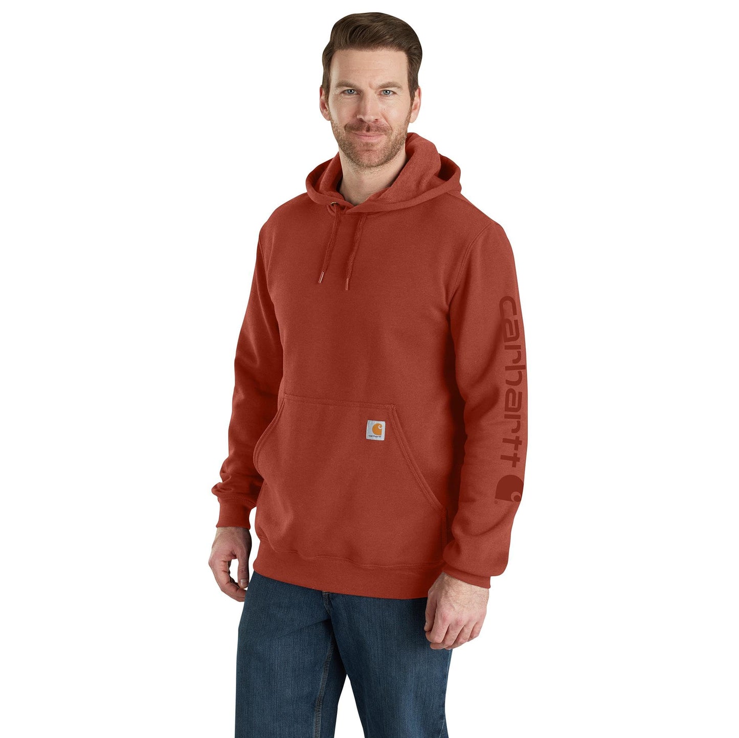 Carhartt Men's K288 Loose Fit Midweight Logo Sleeve Graphic Sweatshirt