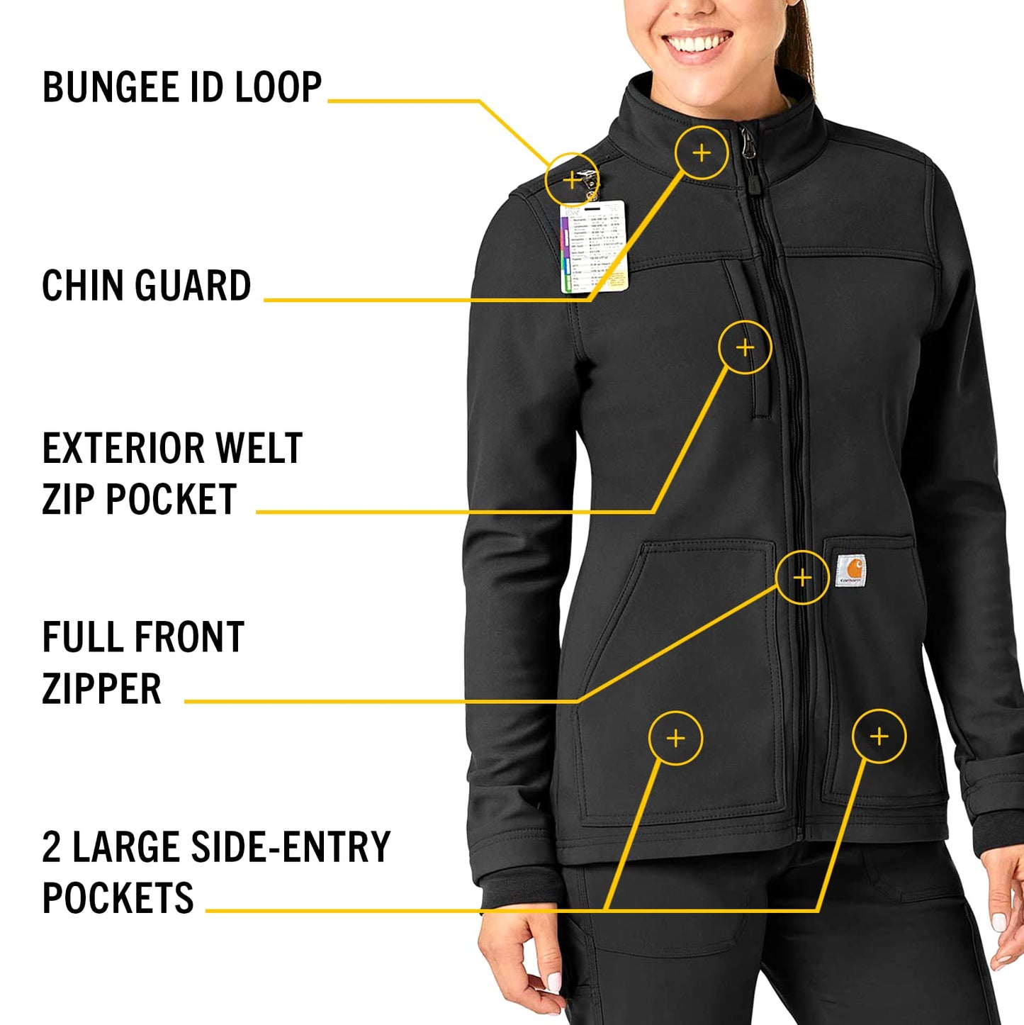 Carhartt Women's Fluid Resistant Fleece Jacket