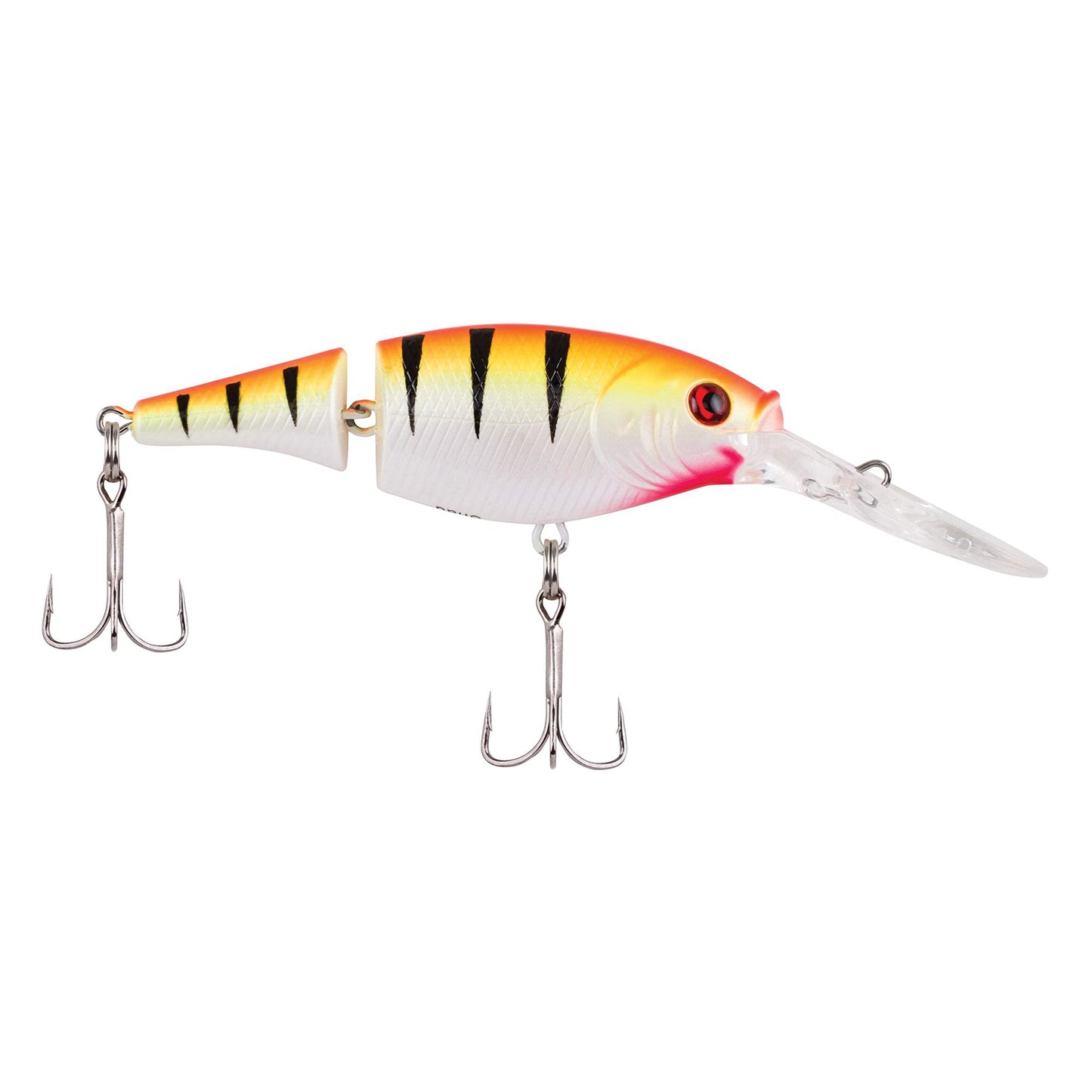 Berkley Flicker Shad Jointed Fishing Lure, Sunset Perch, 1/3 oz, 2 3/4in | 7cm Crankbaits, Size, Profile and Dive Depth Imitates Real Shad, Equipped with Fusion19 Hook