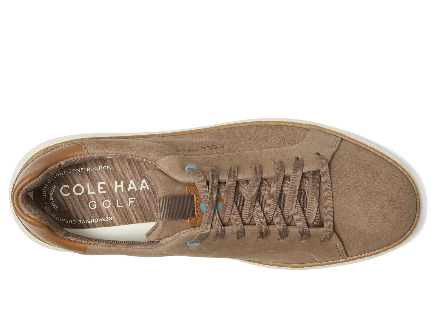 Cole Haan Men's Grandpro Topspin Golf Sneaker, IRSH COFF NBK/GLDN, 13 Wide