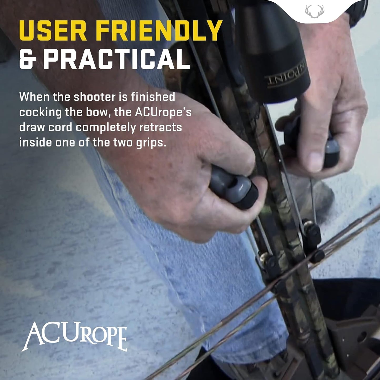 TenPoint ACUrope - Portable, Retractable Crossbow Cocking Device - Not Compatible with Ultra-Narrow or Reverse-Draw Crossbows