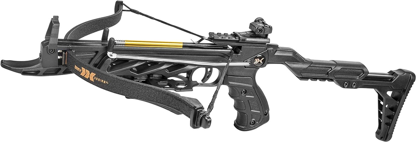 Bear X Desire XL Self-Cocking Pistol Crossbow with 3 Premium Bolts