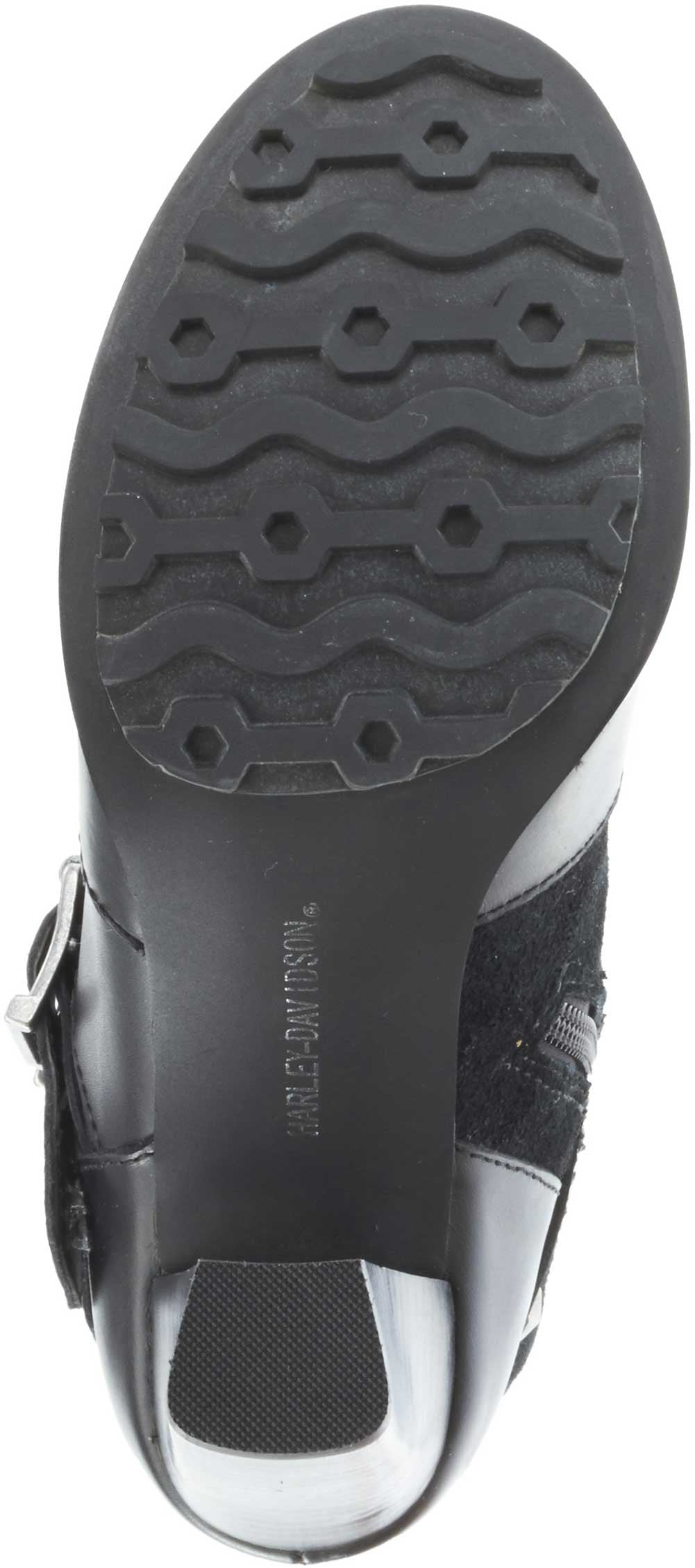 HARLEY-DAVIDSON FOOTWEAR Women's Abbey Leather and Suede Motorcycle Fashion Boot