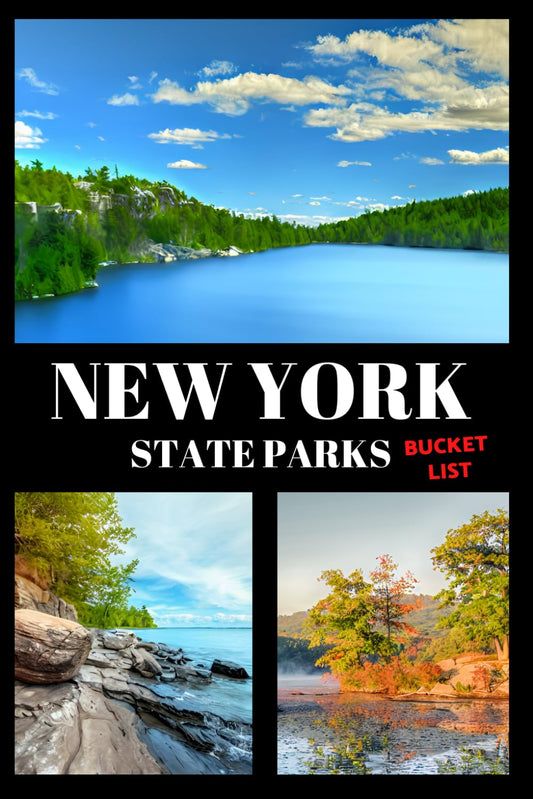 New York State Parks Bucket List: Travel Log & Memory Journal | America Passport & Stamp Book | Trip Planner & Outdoor Adventure Log List Guide