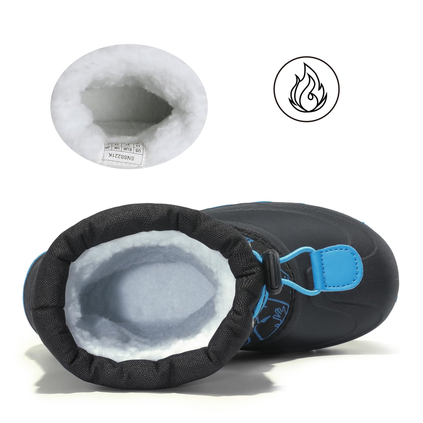 NORTIV 8 Kids Snow Boots Boy's Girl's Waterproof Cold Weather Classic Booties Hiking Outdoor Shoes (Little Kids/Big Kids)