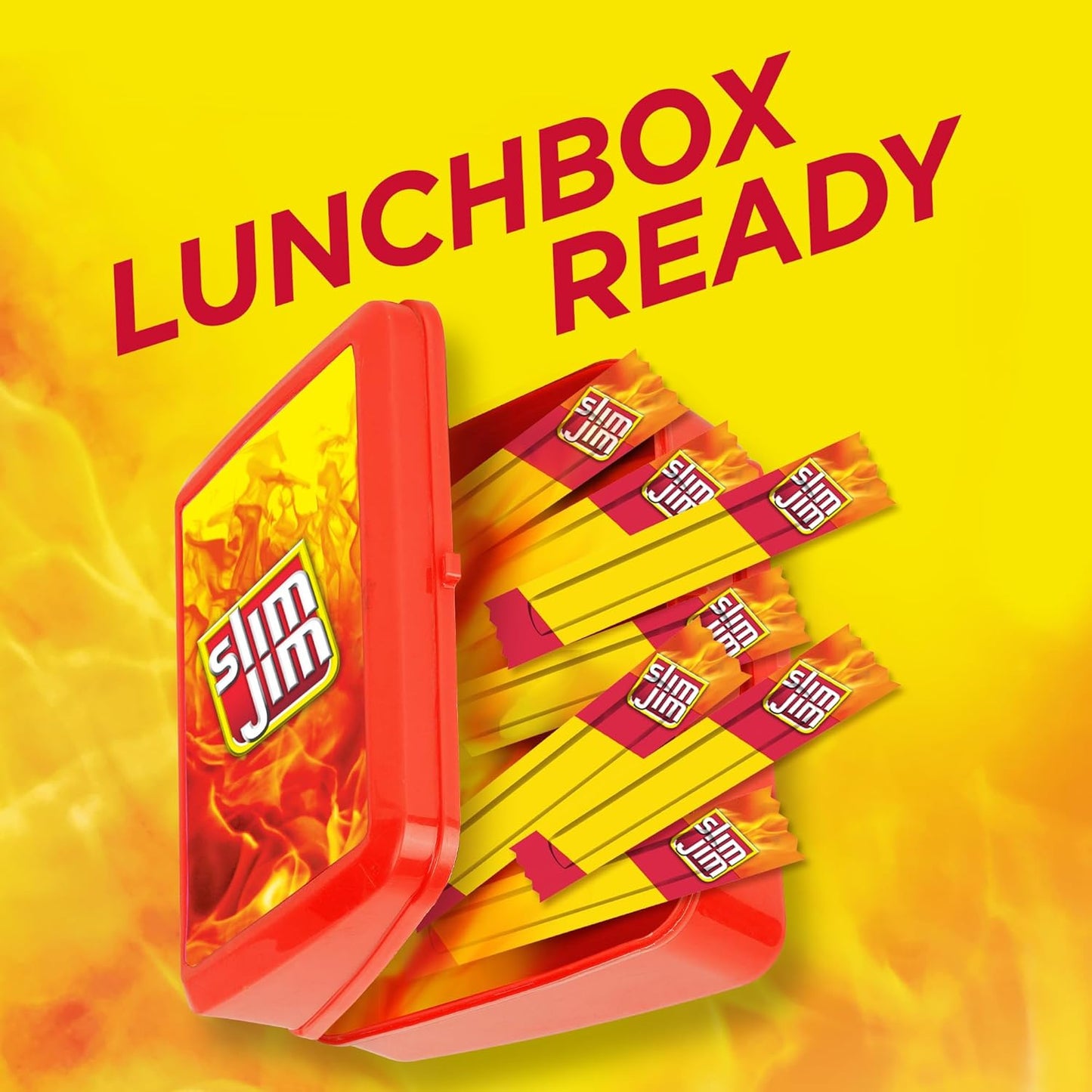 Slim Jim Smoked Meat Sticks, Original Flavor, 6g Protein Per Serving, Snack Size, 0.28 oz. (46 Count)