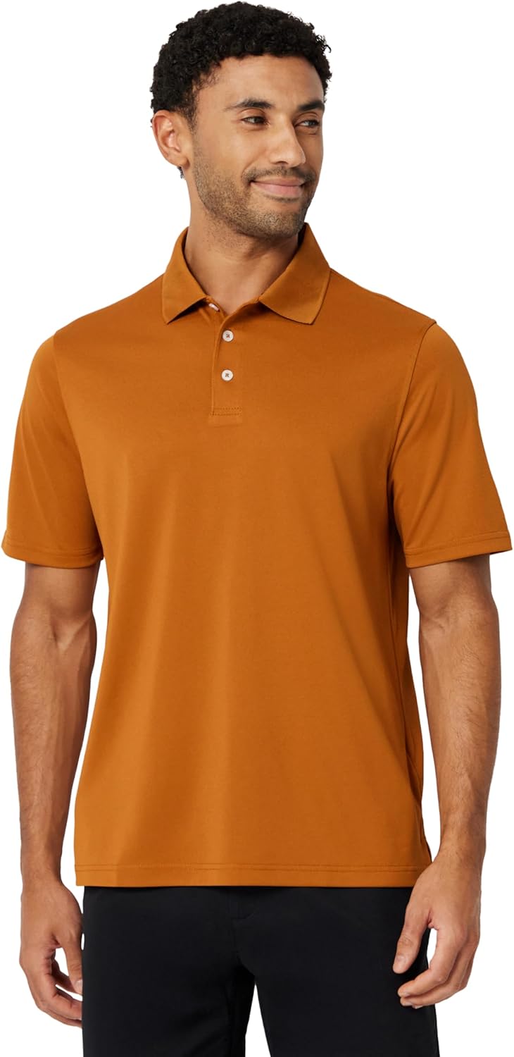 Amazon Essentials Men's Golf Polo Shirt, Quick Dry, Short Sleeve