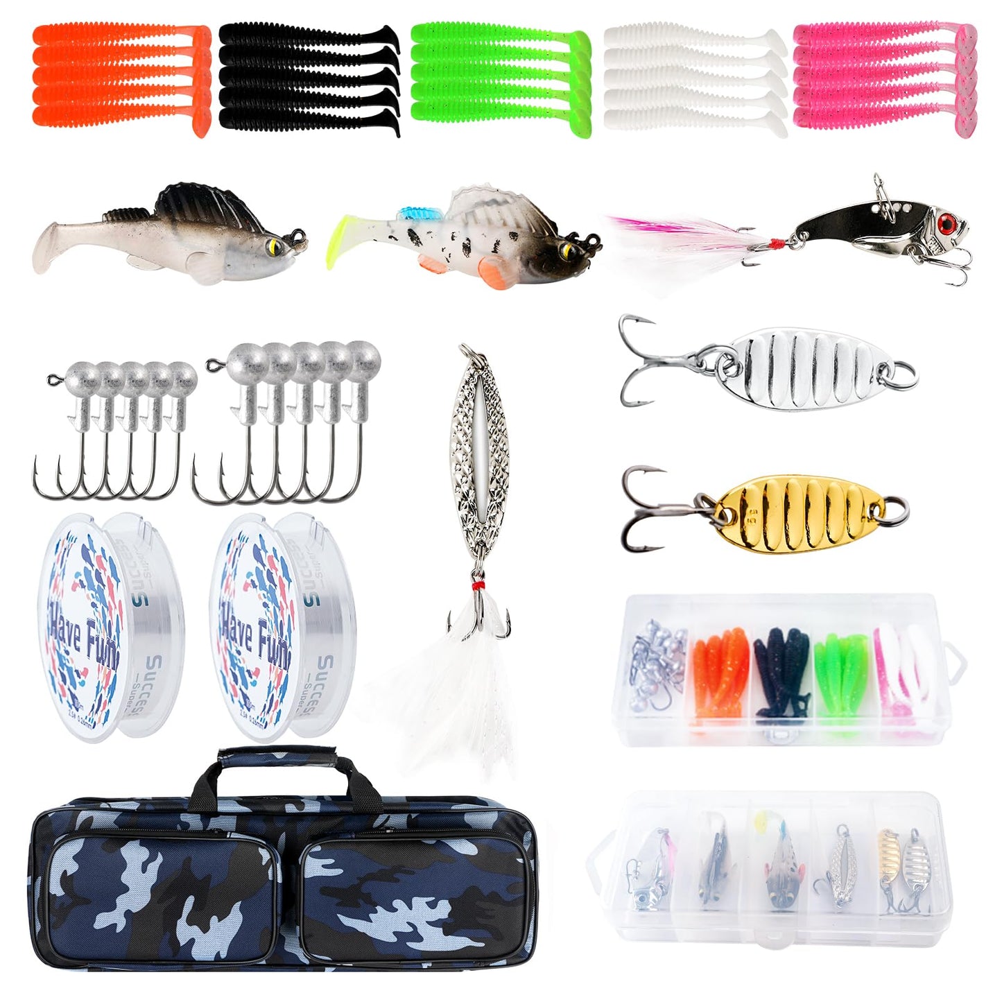 Telescopic Fishing Rod Reel Combo 2PCS 6.89FT Collapsible Fishing Pole Spinning Reel Lures Accessories with Fishing Bag Portable Fishing Rod Kit for Saltwater Freshwater Travel Fishermen Gift