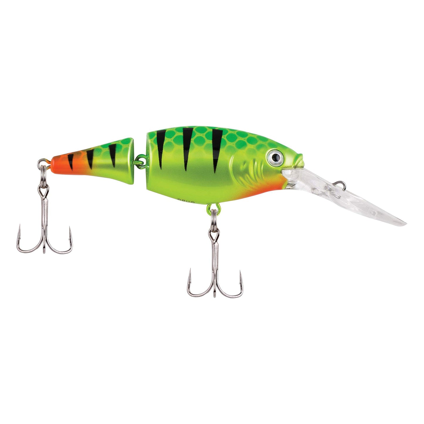 Berkley Flicker Shad Jointed Crankbait, 2 Pack, Red Tiger, 1/3 oz, 2 3/4in, 7'-9' Dive Depth