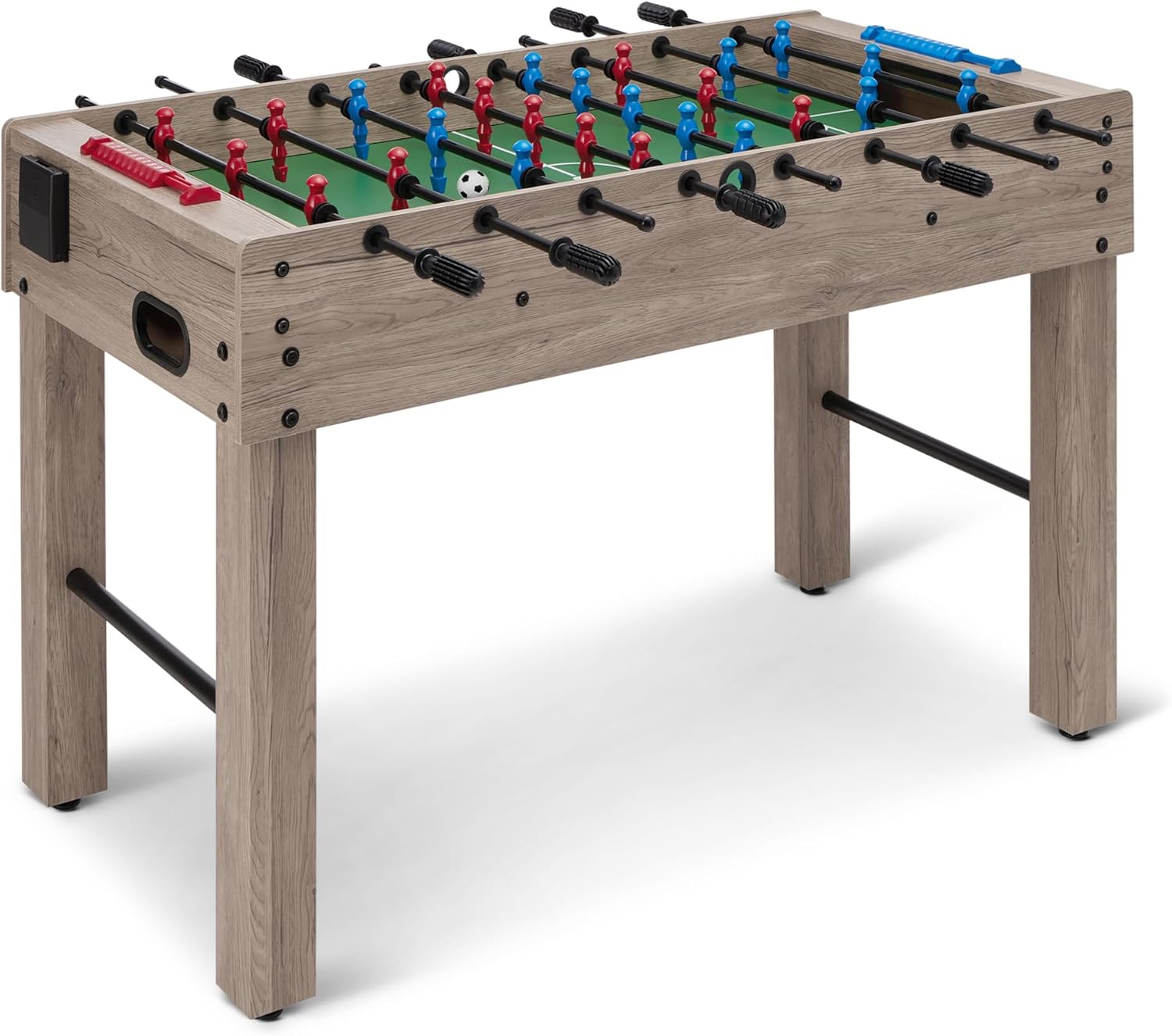 Amazon Basics 48-Inch Foosball Table Soccer Game Room Size with 4 Ball ...