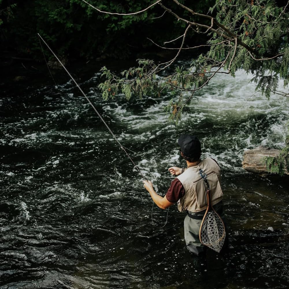 Redington Crosswater Fly Fishing Outfit – 4-Piece 9’ 5WT Fly Rod with Crosswater Reel, Rio Mainstream WF5F Fly Line & Zippered Travel Case – Complete Starter Kit