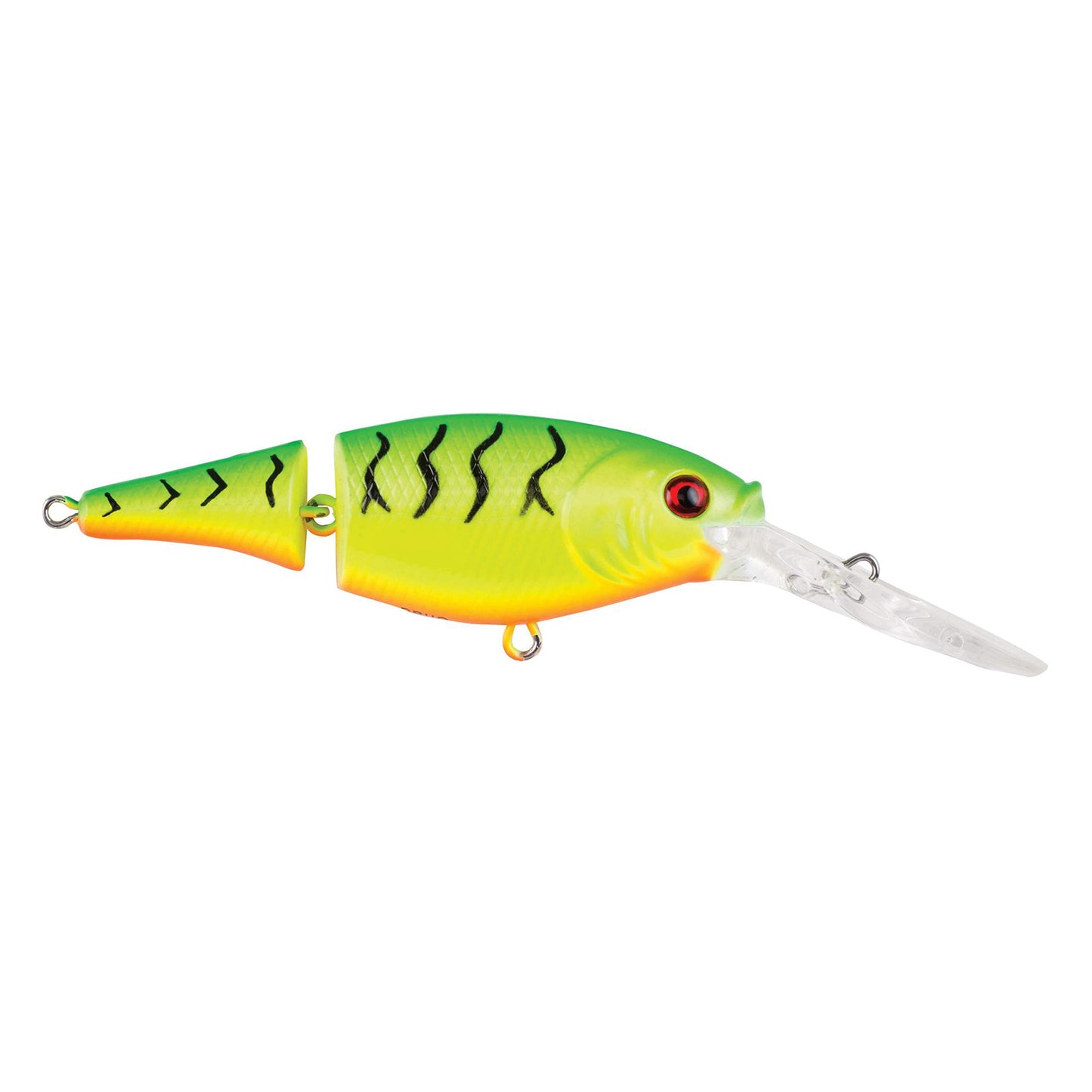 Berkley Flicker Shad Jointed Crankbait, 2 Pack, Red Tiger, 1/3 oz, 2 3/4in, 7'-9' Dive Depth