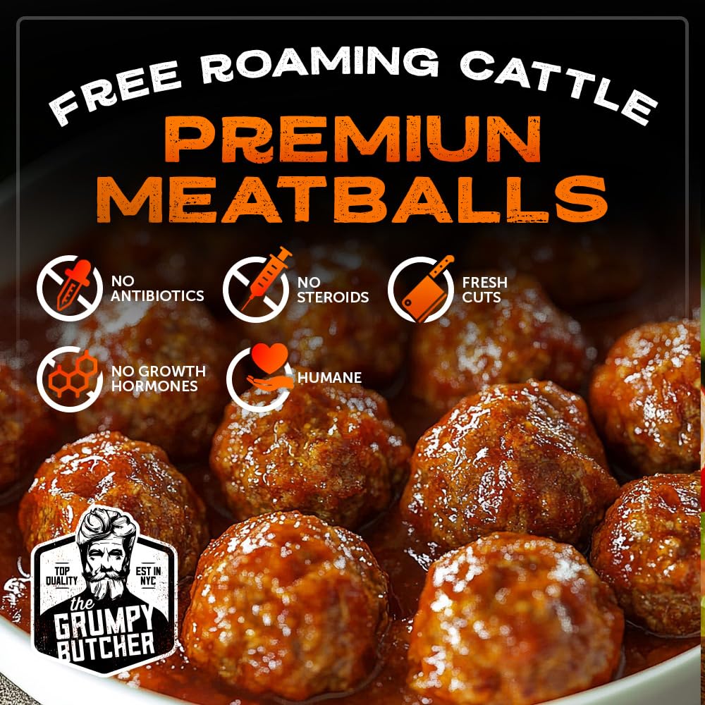 Grumpy Butcher Box Meat Food Gifts: 2 Top Sirloins Steaks (6 oz), 2 Duroc Bone in Pork Chops (14 oz) & 2 Cheese Stuffed Chicken Breasts Wrapped in Bacon (8 oz) - Gourmet Gift Basket for Men