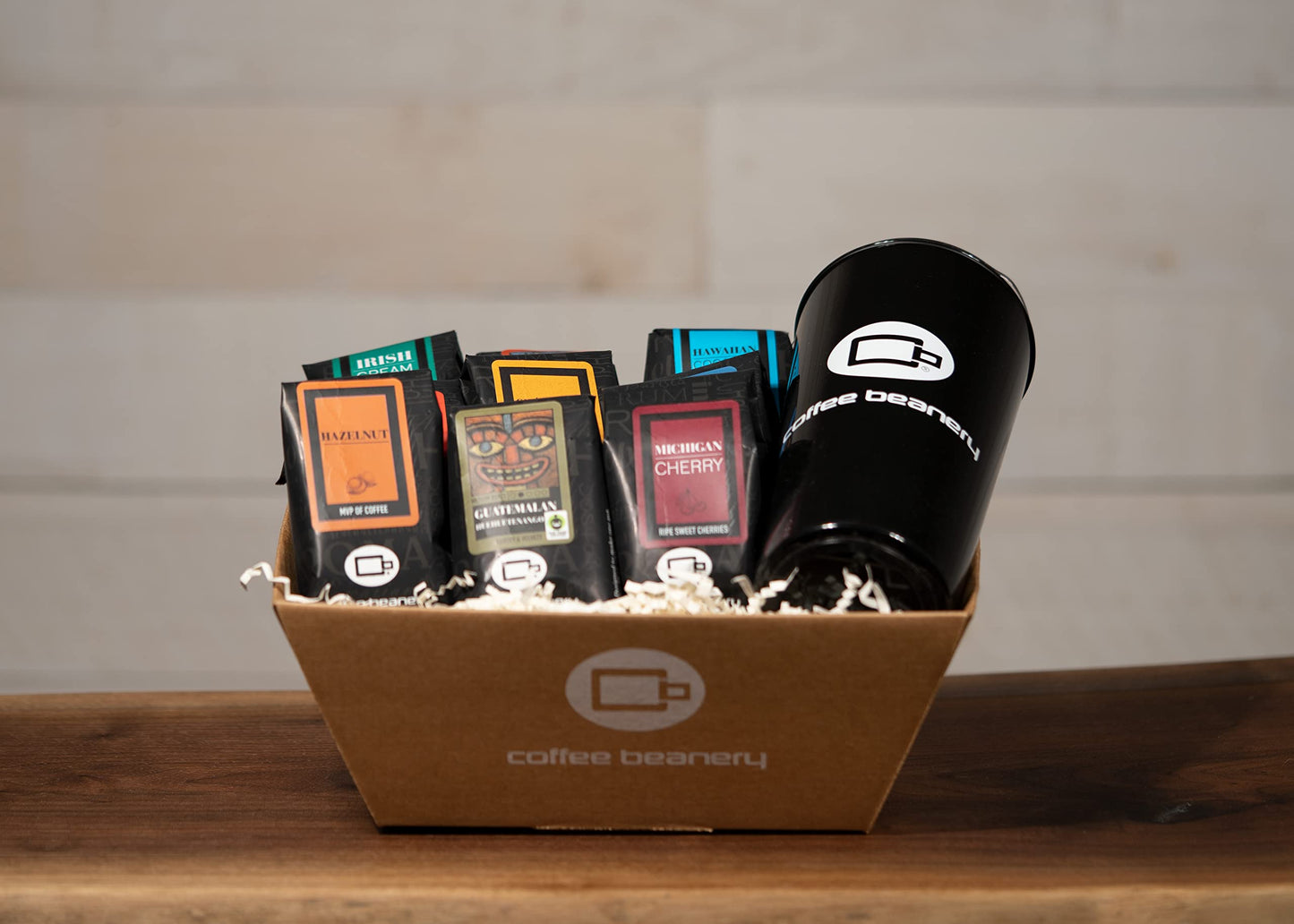 Indulgent Coffee Selection Gift Box | 100% Specialty Arabica Coffee | 12 Sample Bags of Medium Roast Ground Coffee