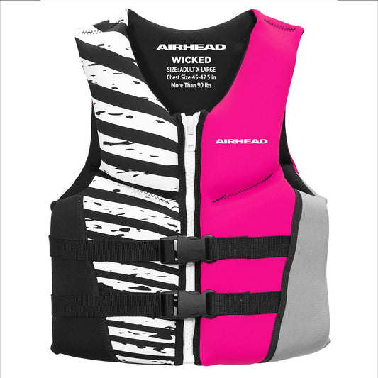 Airhead Wicked Kwik-Dry NeoLite Flex Lift Jacket | US Coast Guard Approved, Designed for Water Sports, Multiple Sizes