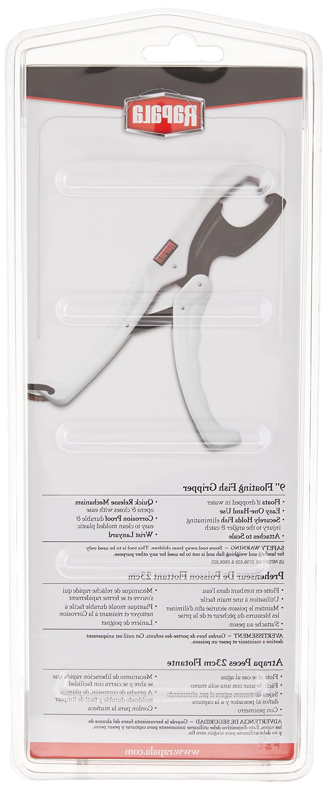 Rapala 9" Floating Fish Gripper 9", white/black