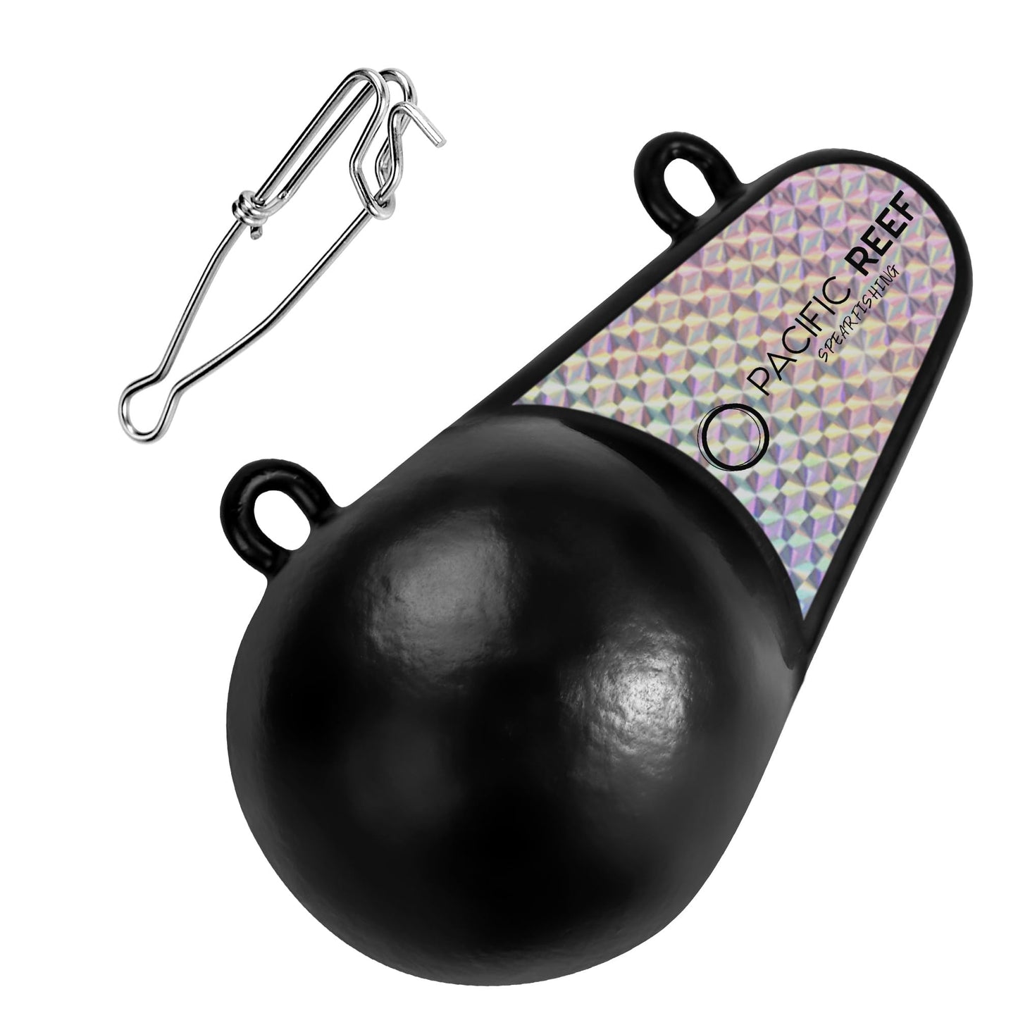 PacificReef® Downrigger Weight Oval w/Fin Coated Ball [4lbs, 6lbs, 8lbs, 10lbs, 12lbs] - Sinker for Downriggers Weight Pancake Oval Canon Ball with Protective Vinyl Coating for Salmon Trout