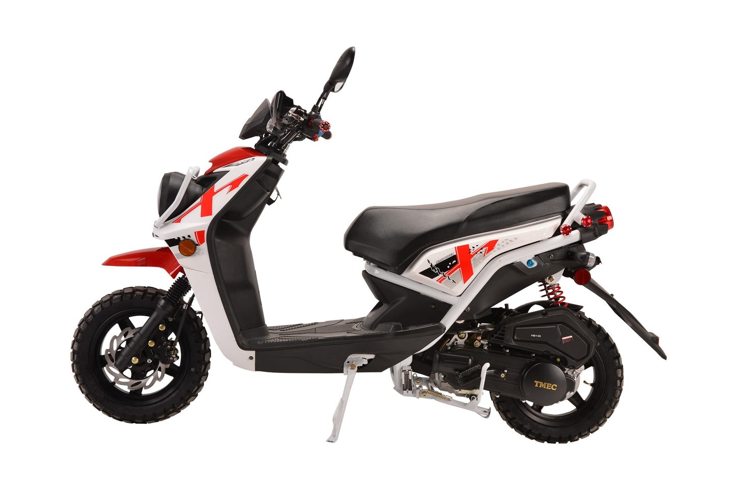 HHH Rocket 150 Moped Street Gas Vitacci Scooter 150cc Motorcycle Automatic Adult Bike with 12 inch Aluminum Wheels (Black)