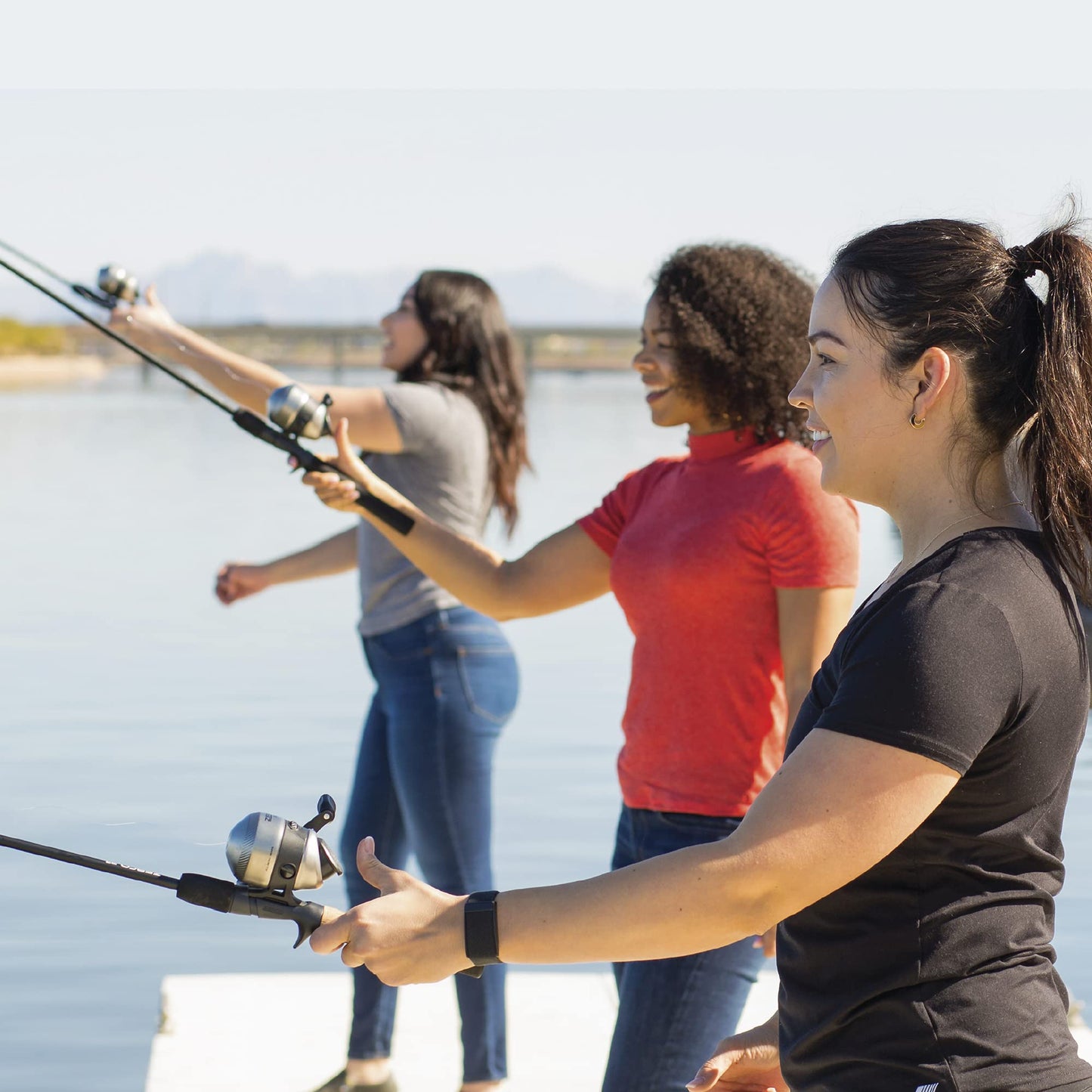 Zebco 33 Spinning Reel and Telescopic Fishing Rod Combo