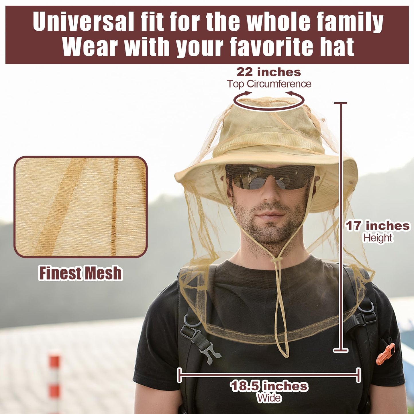 Sun Hats for Men Women Boonie Hat UPF 50+ Bucket Hat Wide Brim UV Protection Fishing Hiking Safari Outdoor Hats