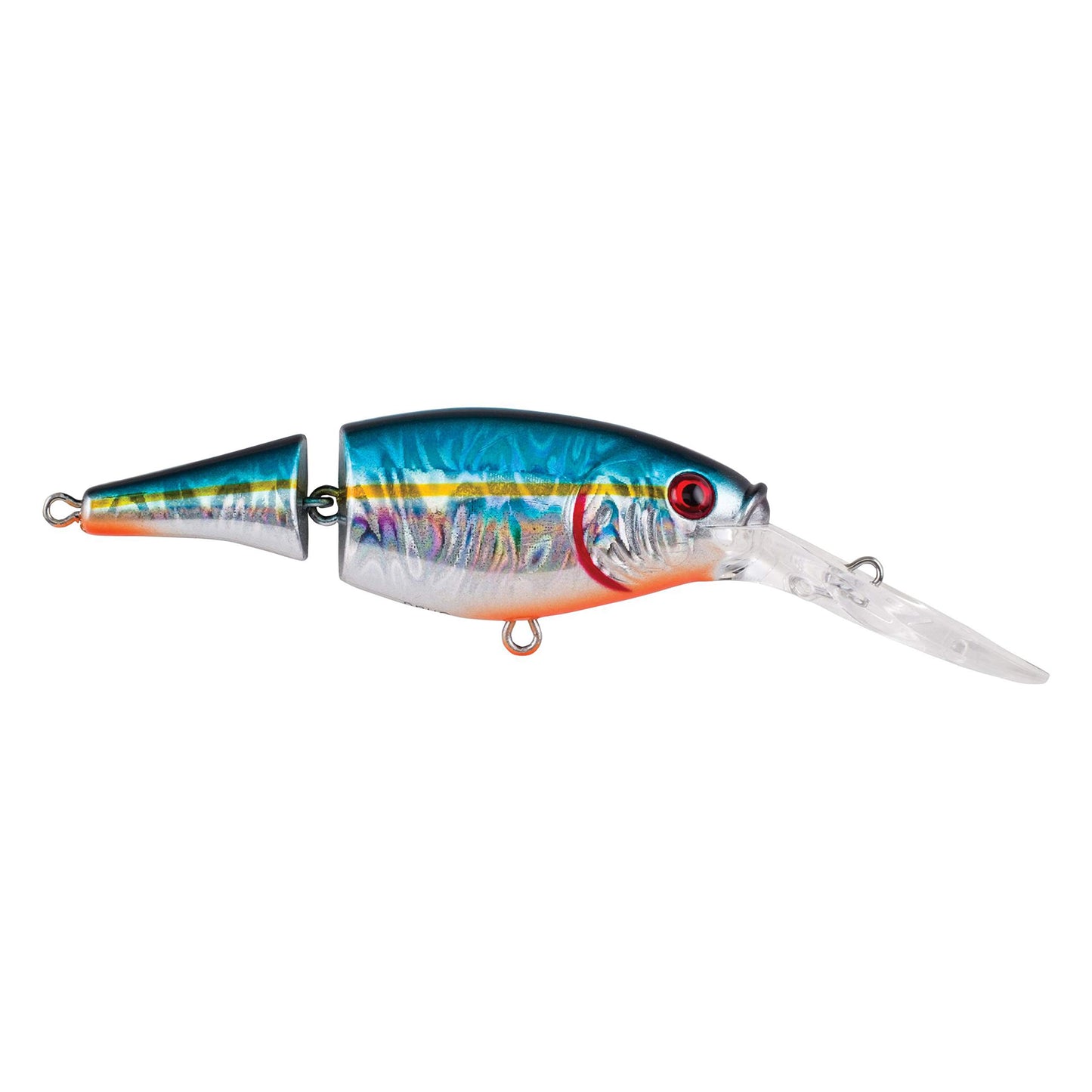 Berkley Flicker Shad Jointed Crankbait, 2 Pack, Red Tiger, 1/3 oz, 2 3/4in, 7'-9' Dive Depth