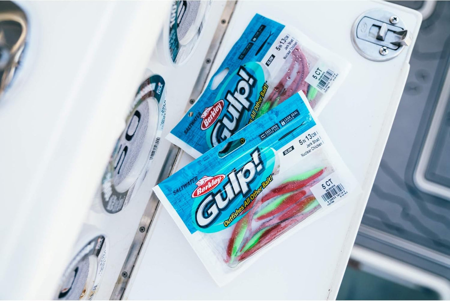 Berkley Gulp! Saltwater Jerk Shad,Pearl White,6in