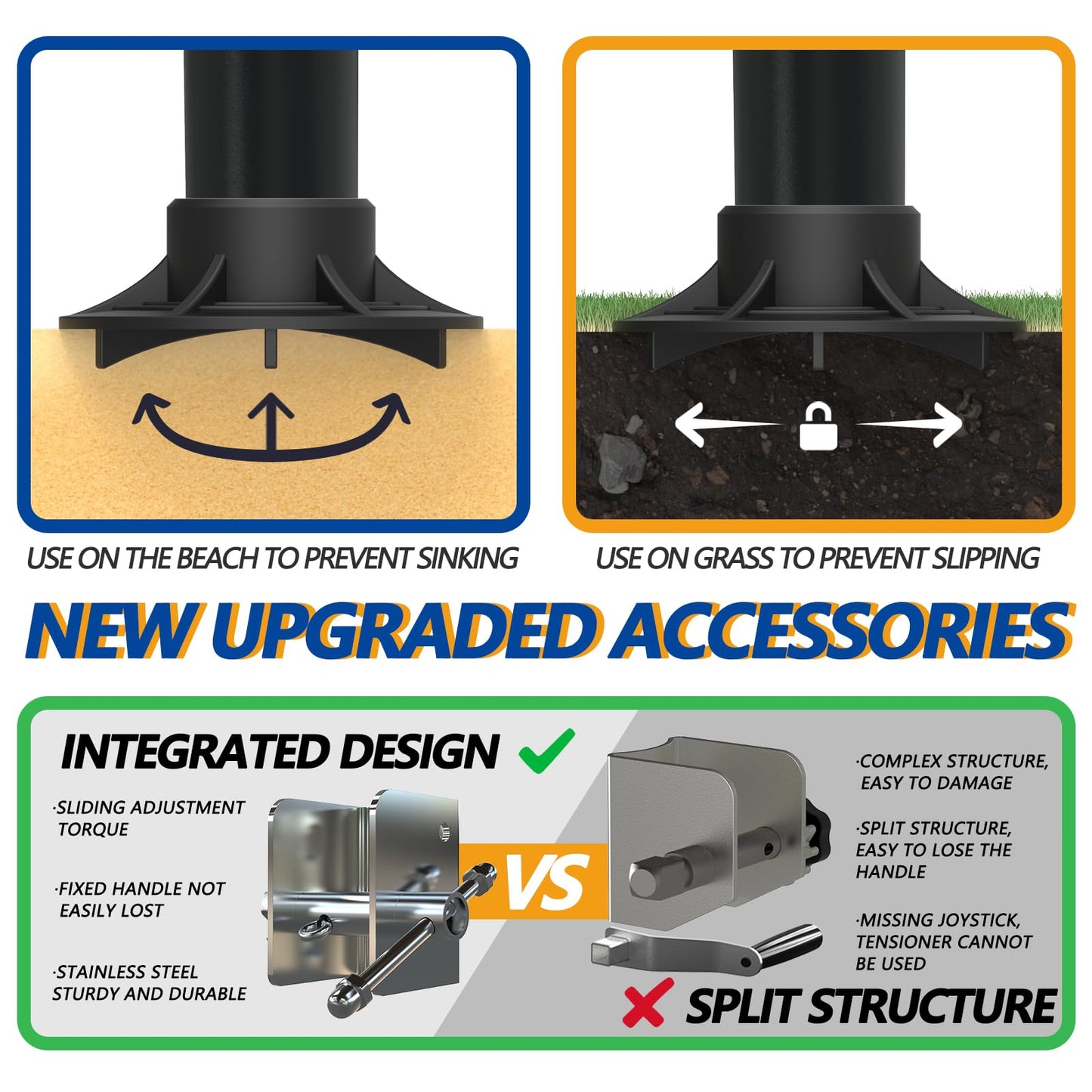 SKEERY Outdoor Heavy Duty Volleyball Net Set, Anti-Sag Design, Adjustable Aluminum Poles, Portable Volleyball Net for Backyard,Grass and Beach(Blue)