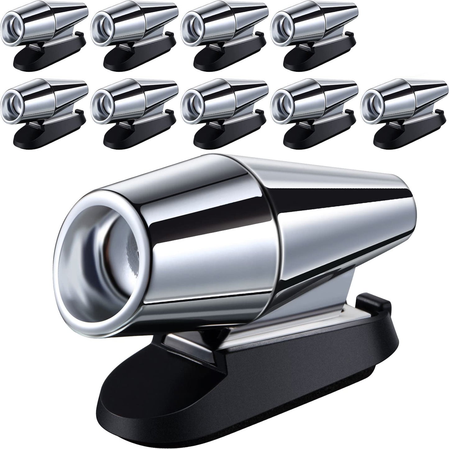 Frienda 10 Pcs Deer Whistles Horns Deer Avoids Collisions Vehicles Wind Activated Ultrasonic Warning for Car Motorcycles Animal Save Alert(Black)