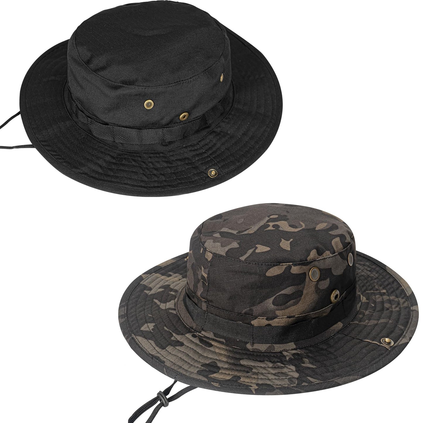 Sun Hats for Men Women Boonie Hat UPF 50+ Bucket Hat Wide Brim UV Protection Fishing Hiking Safari Outdoor Hats