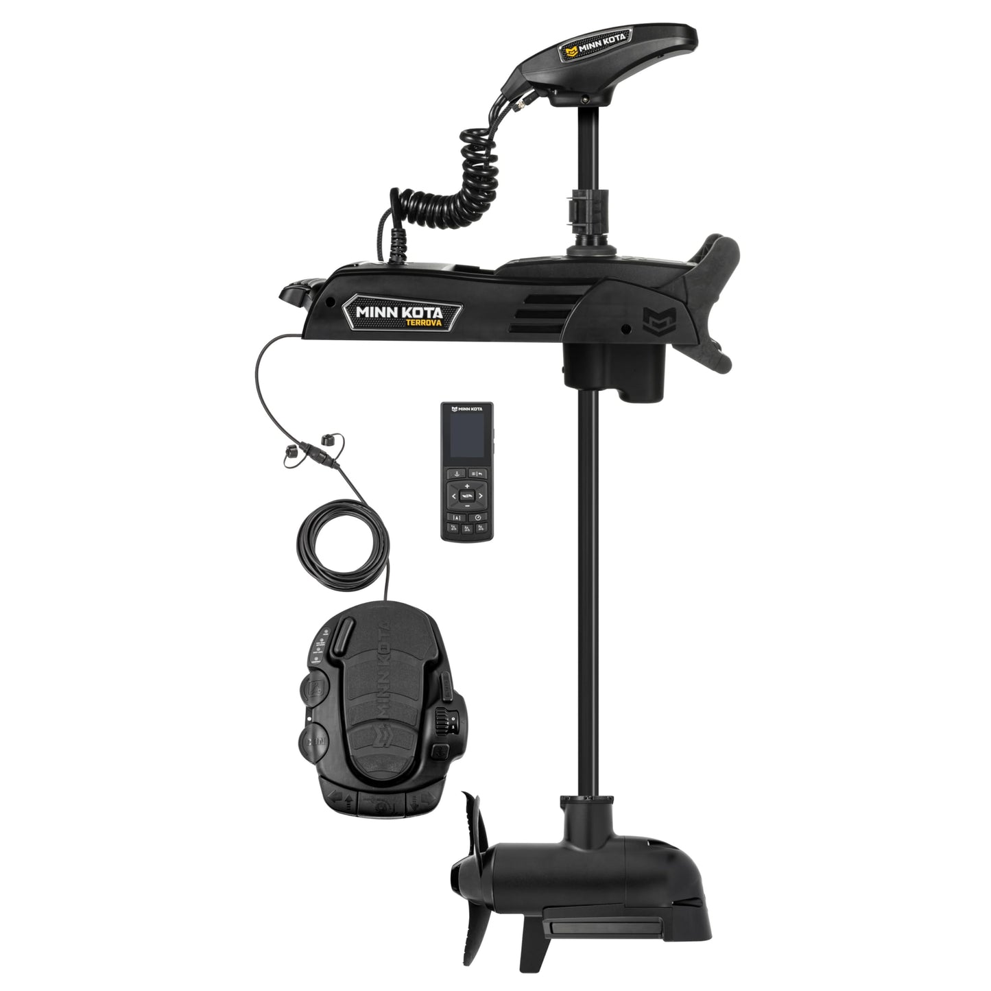 Minn Kota Terrova QUEST Brushless Bow-Mount Electric Trolling Motor with MEGA Side Imaging – 90/115 Lb. Thrust, 45 In. Shaft, Freshwater