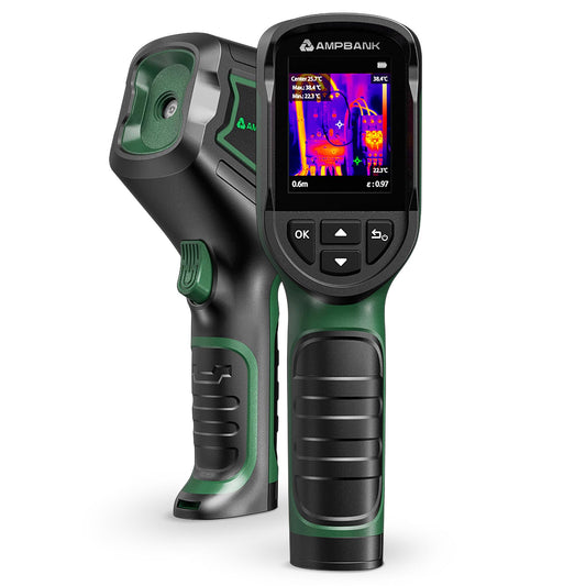 H128 Handheld Thermal Camera, 240 x 240 TISR Resolution, 24h Battery Life Thermal Imaging Camera, 25 Hz Infrared Camera with Temperature Alarm, -4℉~ 842℉ Temp Range, IP65 Protection Level