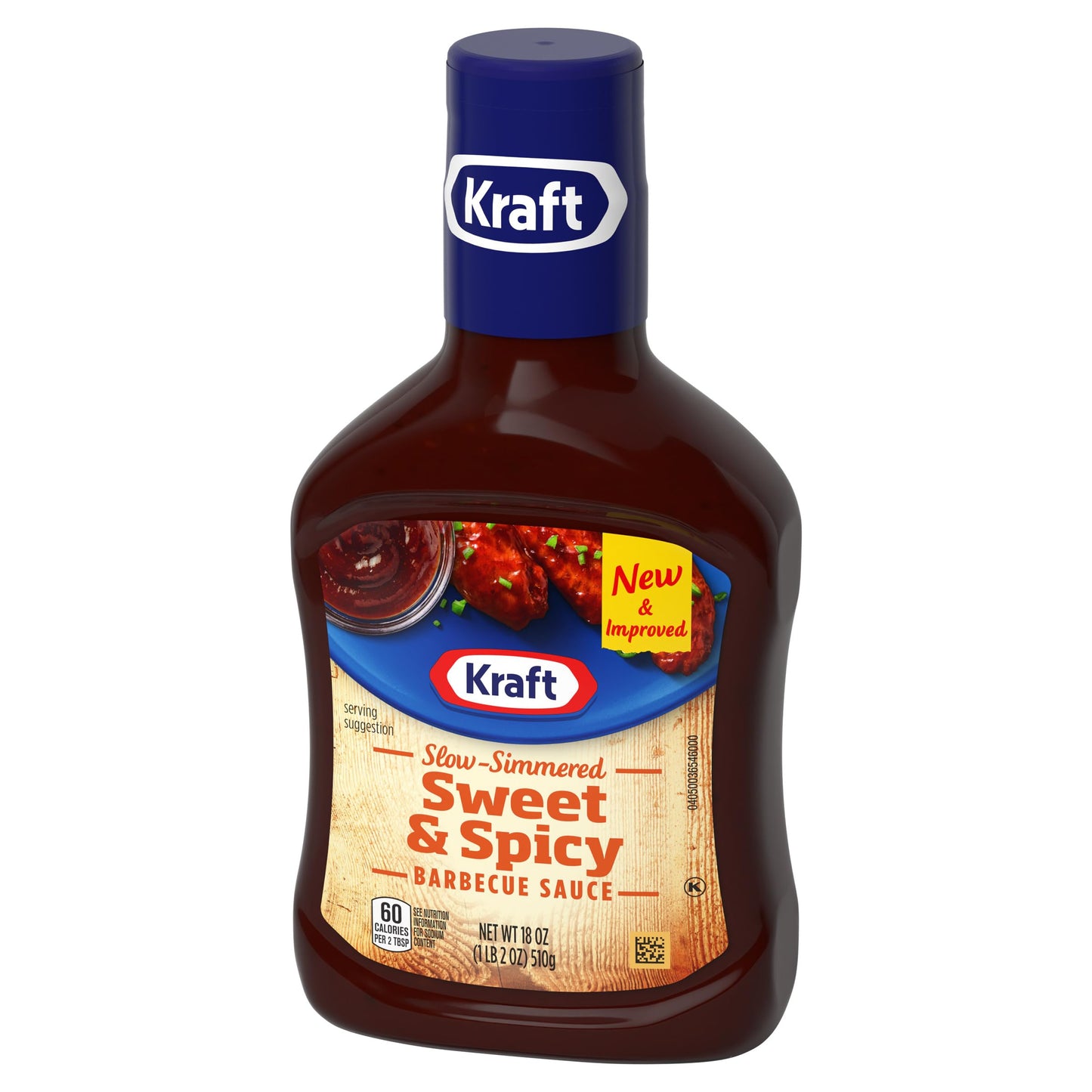 Kraft Sweet & Spicy Slow-Simmered BBQ Barbecue Sauce (18 oz Bottle)