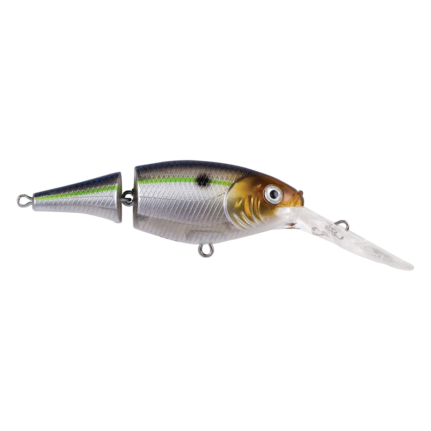 Berkley Flicker Shad Jointed Crankbait, 2 Pack, Red Tiger, 1/3 oz, 2 3/4in, 7'-9' Dive Depth