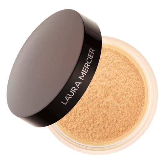 Laura Mercier Secret Brightening Under-Eye Setting Powder, Peach and Pink Pigments to Brighten the Under Eye, Color Correct Discoloration, Sets & Extends Concealer, Silky Smooth Texture, Golden