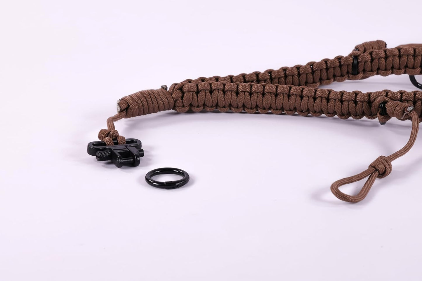 FOXPRO XD8 Tier Coyote Call Lanyard in Tan and Black Paracord Designed to Hold 6 Calls and Predator Electronic Game Call Remote