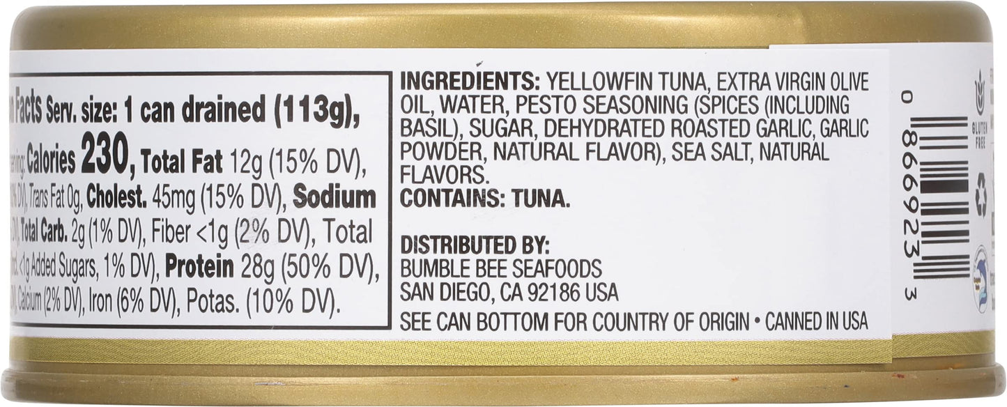 Bumble Bee Prime Atlantic Salmon, 5 oz Can - Premium Salmon - 24g Protein per Serving - Gluten Free & Kosher