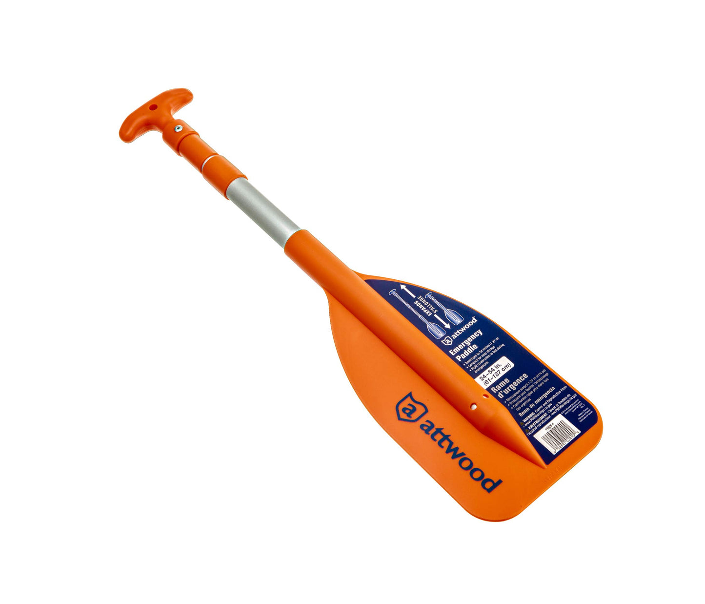Attwood Emergency Telescoping Paddle for Boating, Orange
