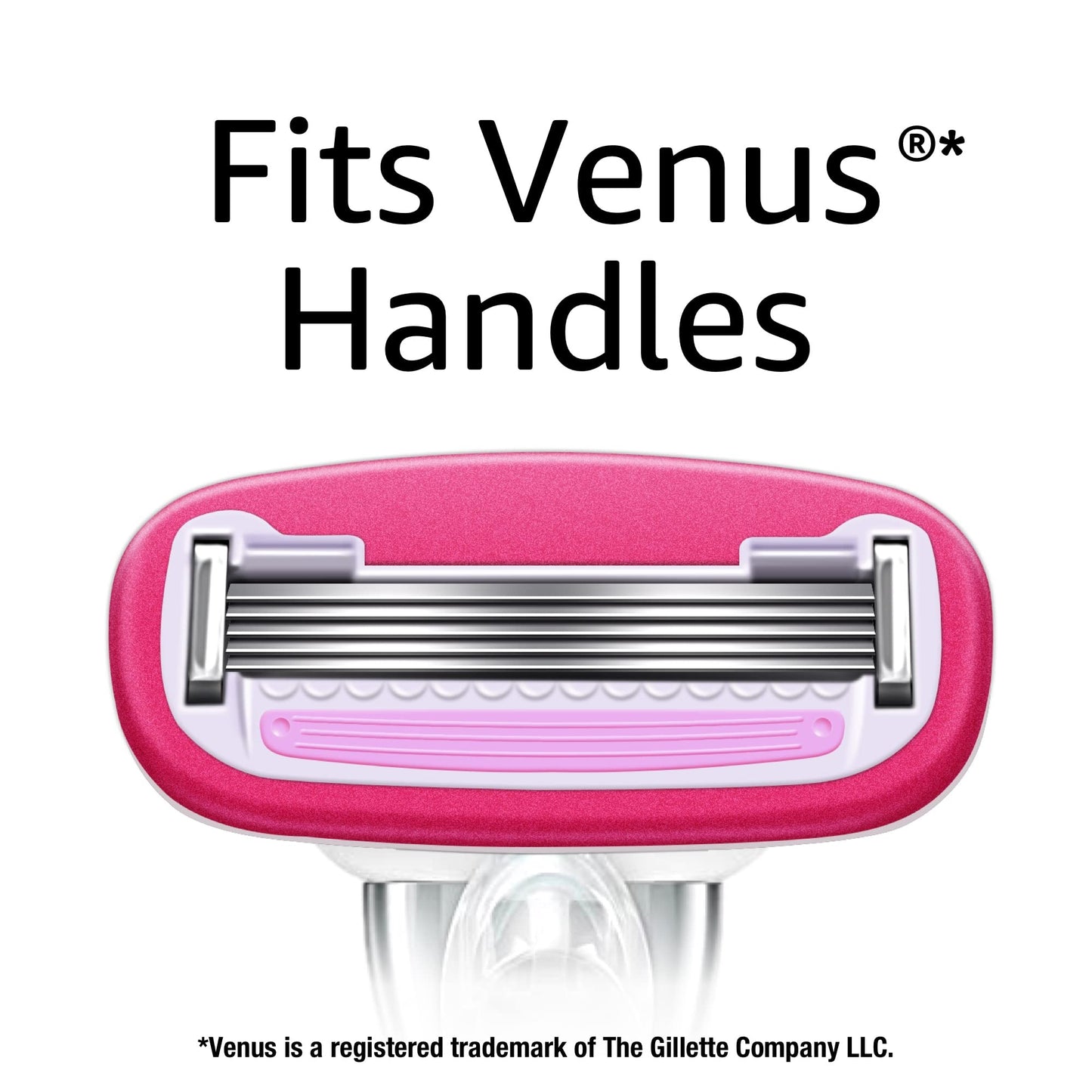 Amazon Basics Women's 5-Blade Razor for Smooth, Close Shave, FITS Amazon Basics Handle and Venus Handles, Ideal for Sensitive Skin, Includes 1 Handle, 12 Cartridges & 1 Shower Holder