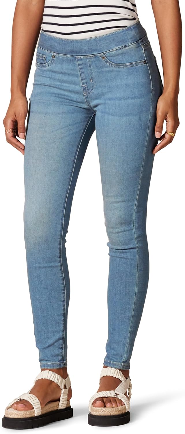 Amazon Essentials Women's Mid-Rise Stretch Pull-On Jegging