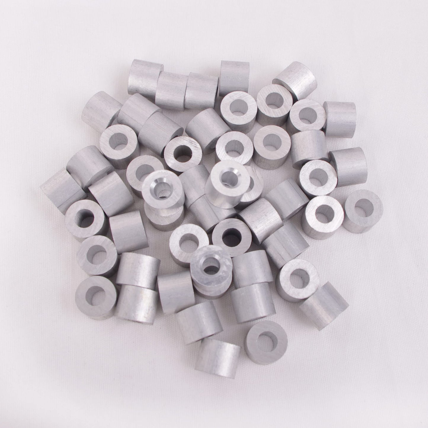 Wire Rope Stop Sleeve, for Wire Rope Dia. 1/16", Aluminum Alloy, PK 100