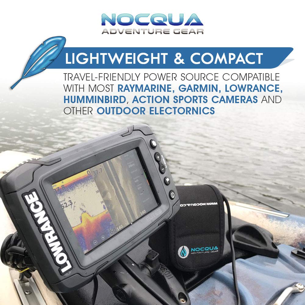 Pro Power Water-Resistant Battery & Charger Kit - Compatible with GPS, Depth & Fish Finders, & Most 12 Volt Electronics