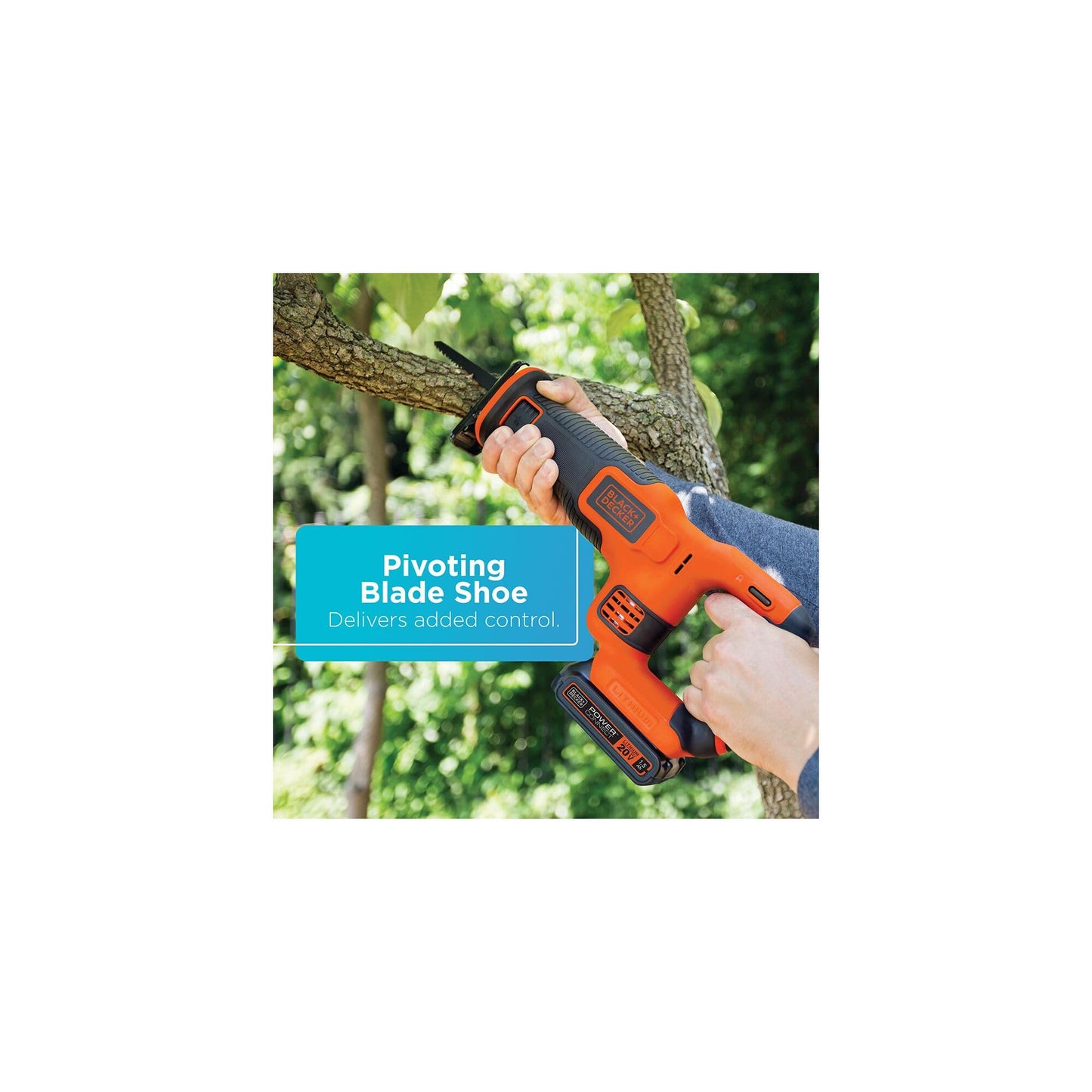 BLACK+DECKER 20V MAX* Cordless Reciprocating Saw Kit (BDCR20C)