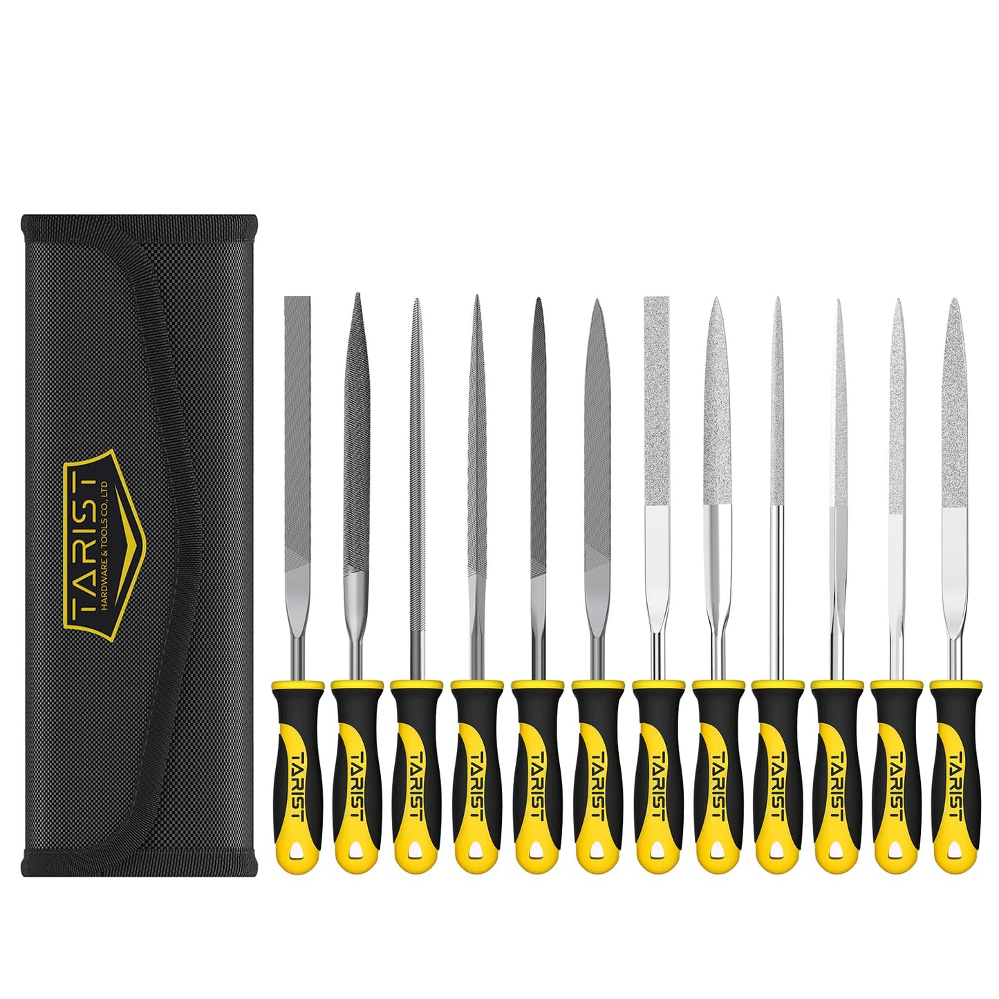 3-Piece 8" Wood Rasp File Set, Includes Flat/Half-Round/Round. For Woodworking & Sharping Wood